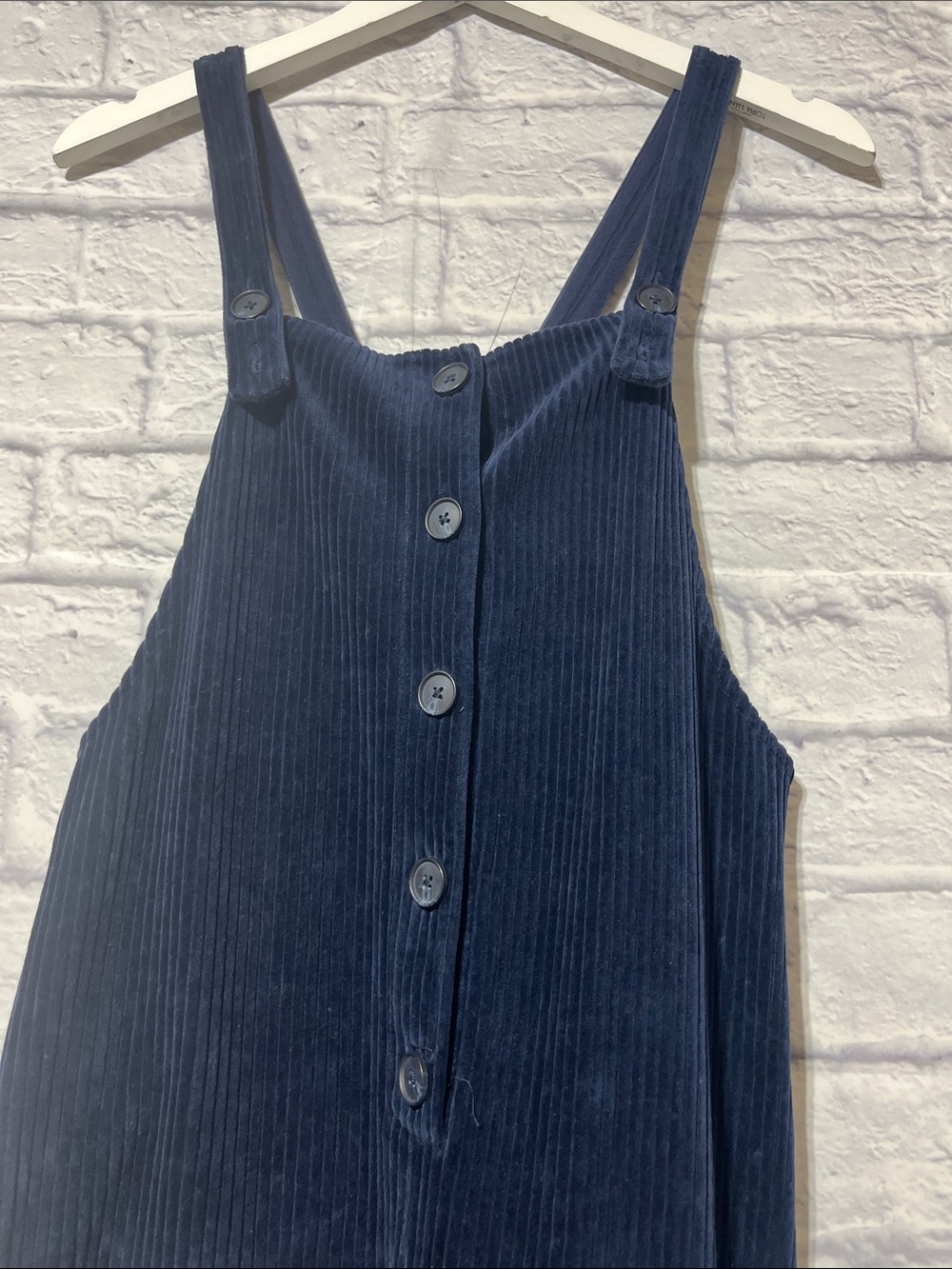 Texture & thread Madewell Deep Navy Ribbed Corduroy Wide-Leg Jumpsuit